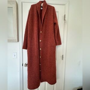 Kilo Brava Free People Maxi Duster Cardigan Chunky Wool Knit Boho Warm 3X